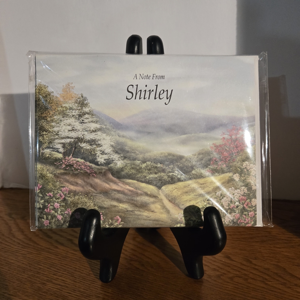 Personalized Note Card Set - Green Tablet. - Picture 9 of 11